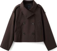 MANGO Crop Trench Jacket