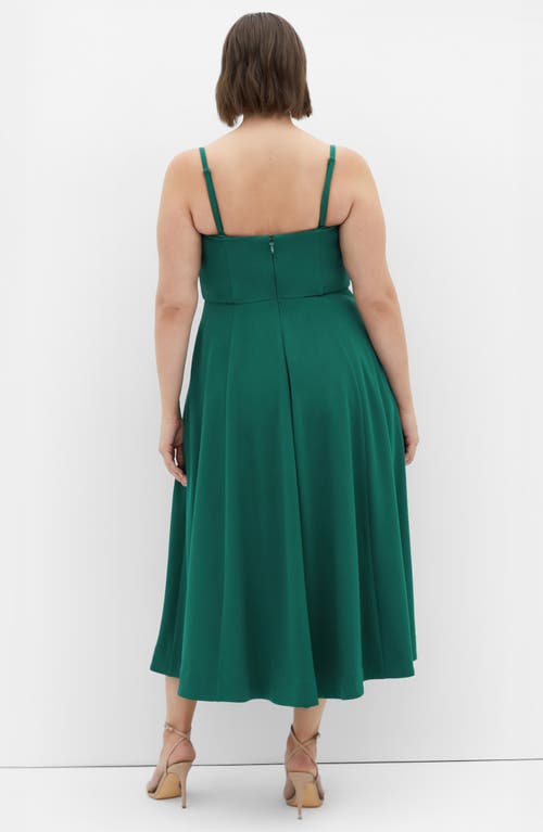 City Chic Pleated Sleeveless Maxi Dress