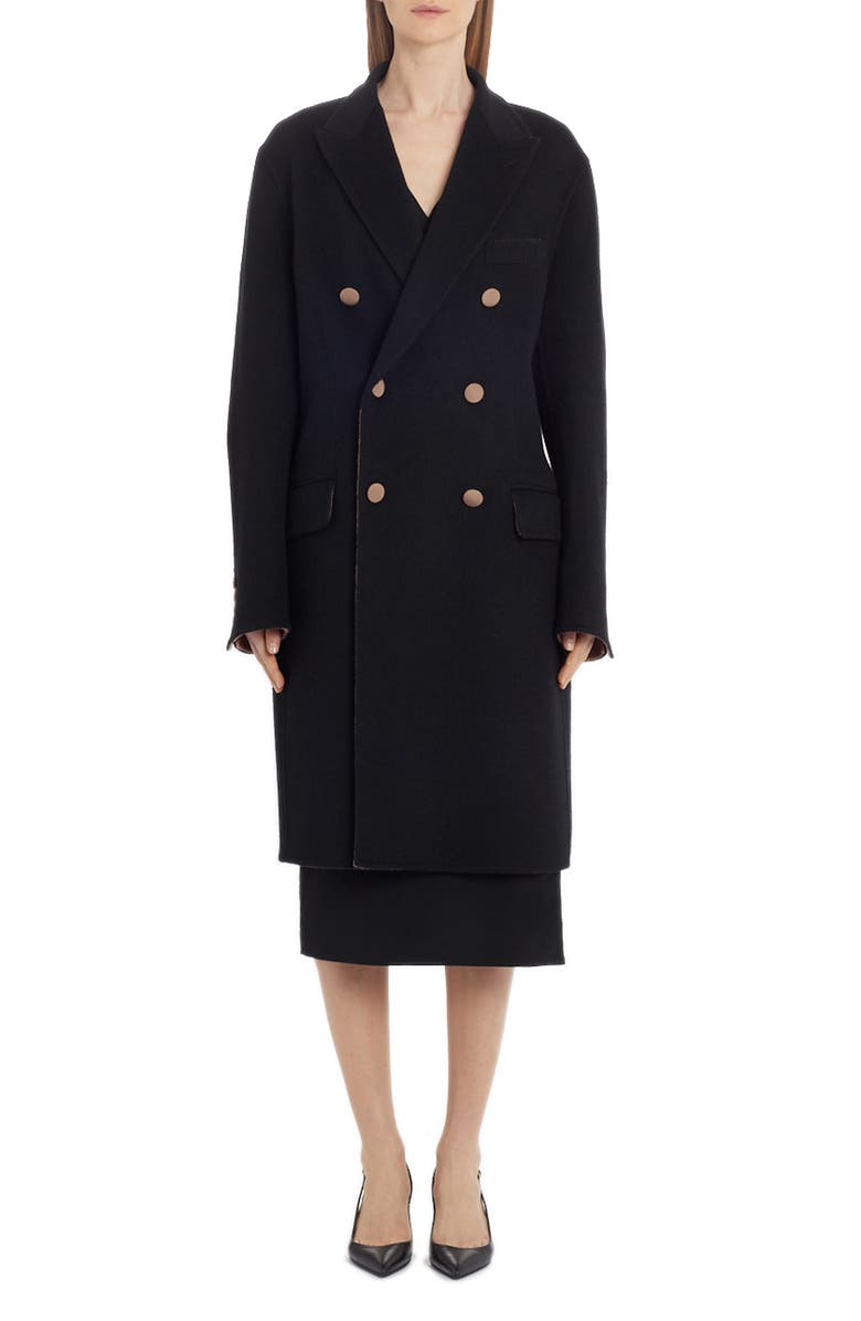 Dolce&Gabbana Double Breasted Wool & Cashmere Coat, Main, color,
