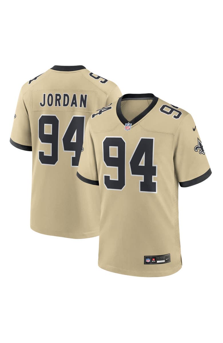 Nike Men's Nike Cameron Jordan Gold New Orleans Saints Gameday Golds Alternate Game Player Jersey, Main, color, Gold