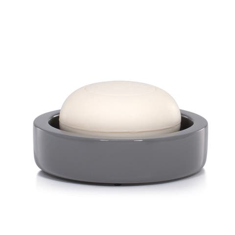 Domus Gray Gloss Soap Dish