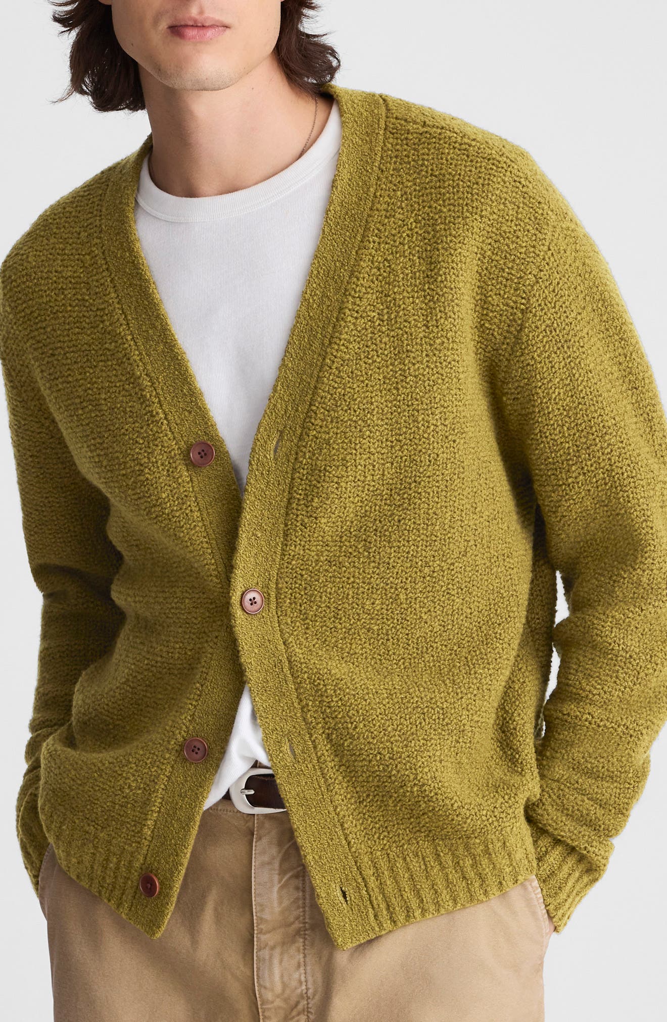 Boucle Wool Blend Cardigan