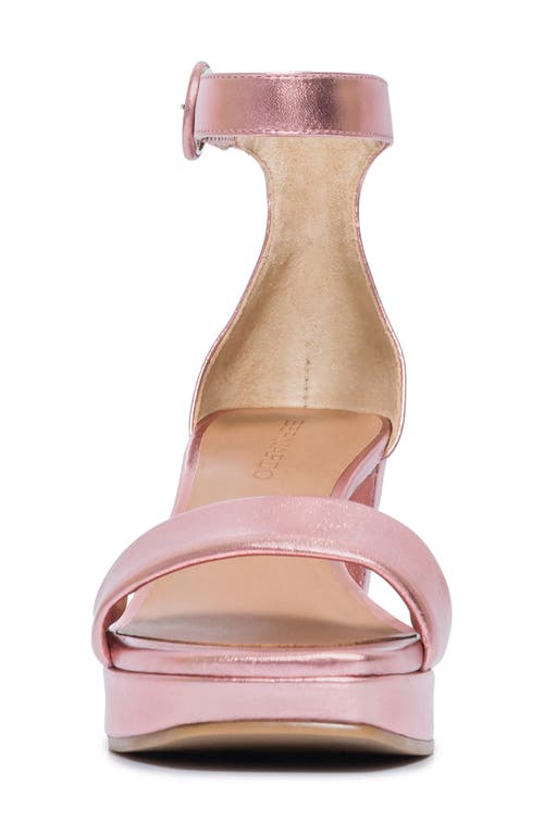 Bernardo Footwear Carla Square Toed Ankle Strap Sandal In Pink