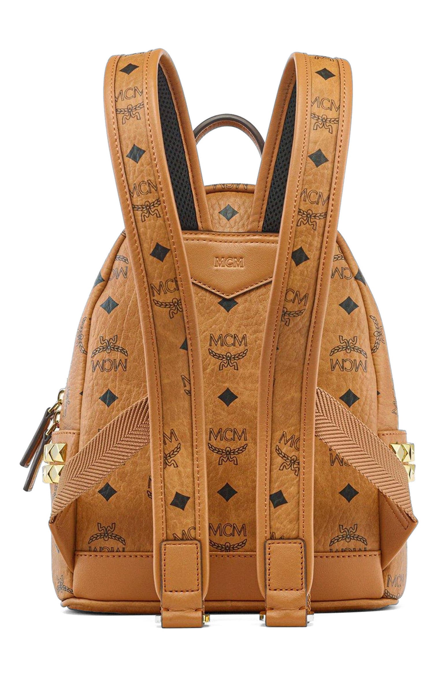 Mini Stark Side Studs Backpack in Visetos, Alternate, color, Brown