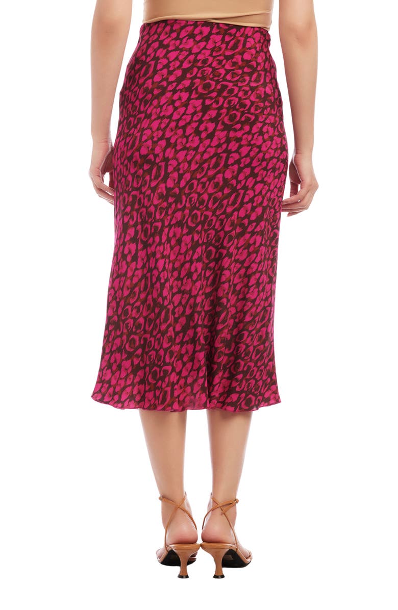 FIFTEEN TWENTY Leopard Print Bias Cut Midi Skirt, Alternate, color,