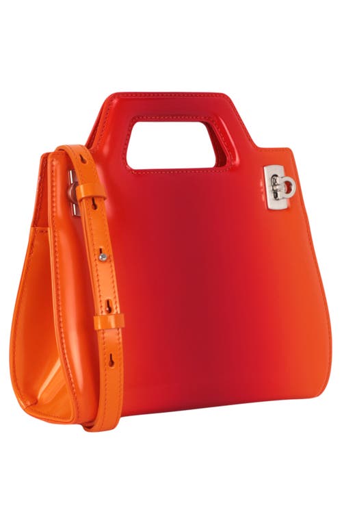 Ferragamo Top Handle Satchel In Orange