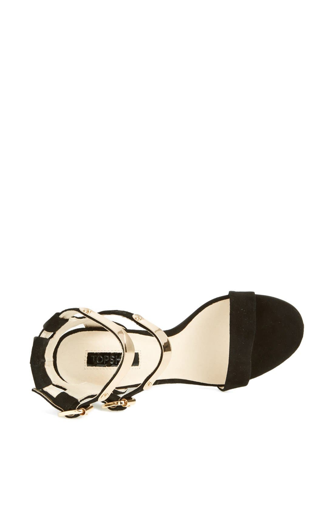 'Rodeo' Double Strap Sandal, Alternate, color, BLACK