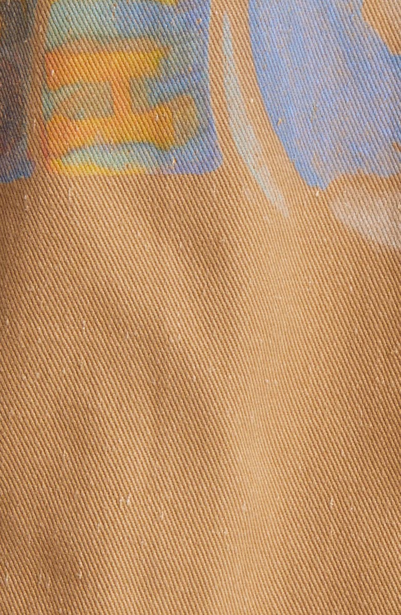 Billionaire Boys Club Earth Cotton Denim Graphic Trucker Jacket, Alternate, color, 