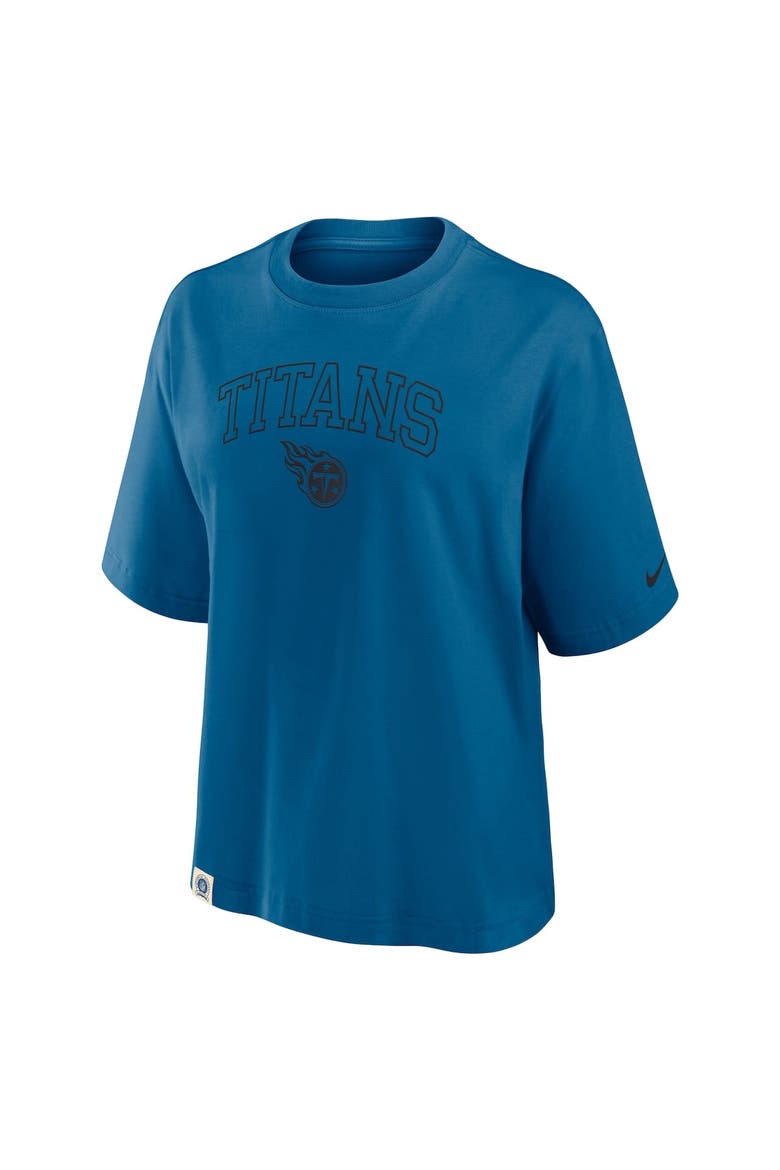 Women's Nike Blue Tennessee Titans Glory Arch Boxy T-Shirt, Alternate, color, Blue