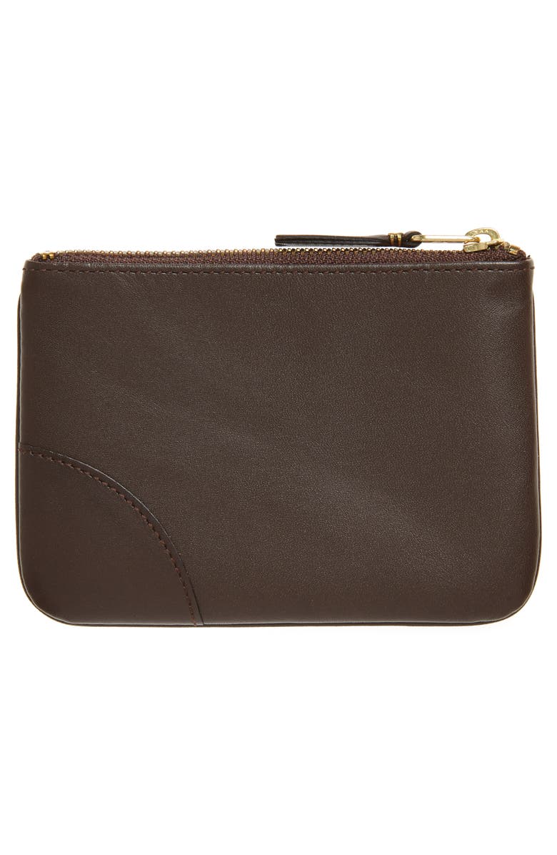 Comme des Garçons Small Zip Leather Pouch, Alternate, color, 