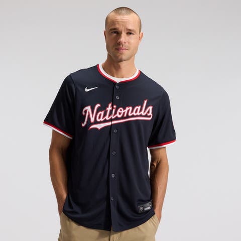 Men's Nike James Wood Navy Washington Nationals Alternate Limited Jersey