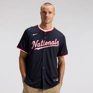 Nike Men's Nike James Wood Navy Washington Nationals Alternate Limited Jersey