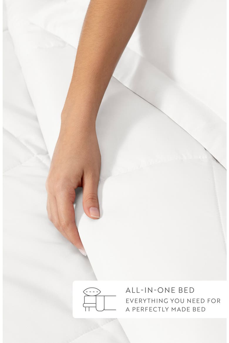 Premium Comforter & Sheet Bed In A Bag Set, Alternate, color, WHITE