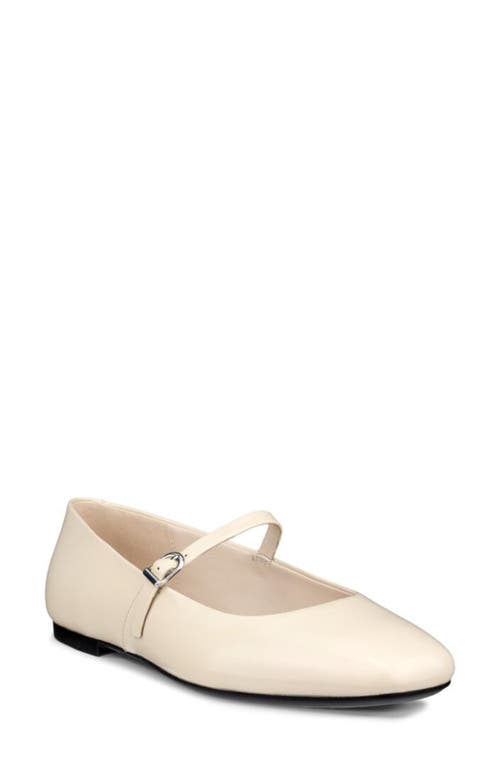 Ecco Margot Mary Jane Flat In Neutral