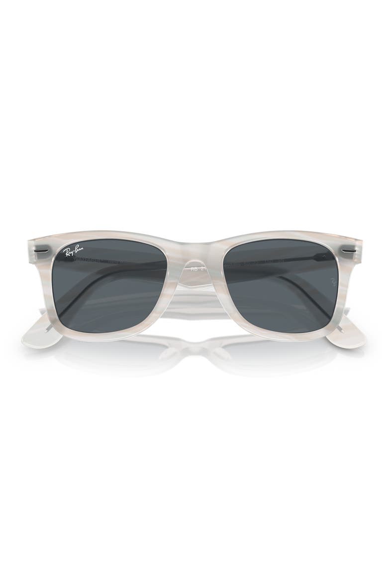 52mm Square Sunglasses, Alternate, color, STRIPED LIGHT BLUE