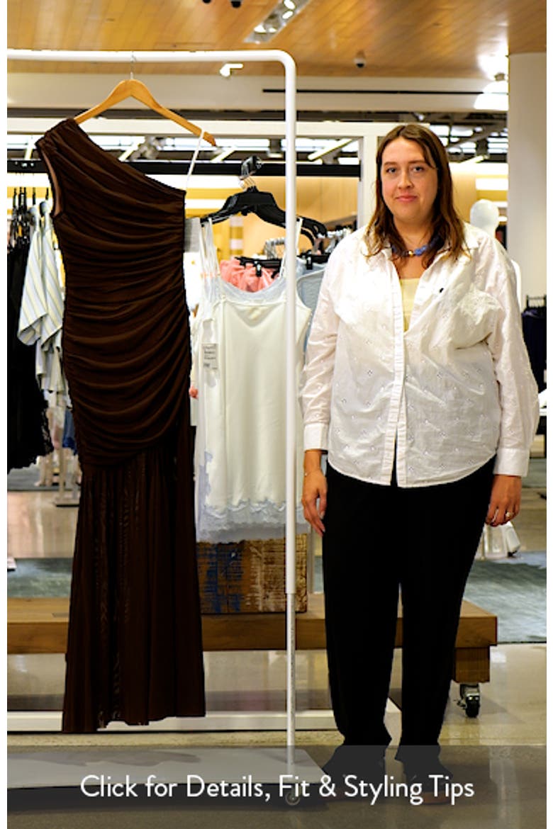 Vienna Ruched One-Shoulder Gown video