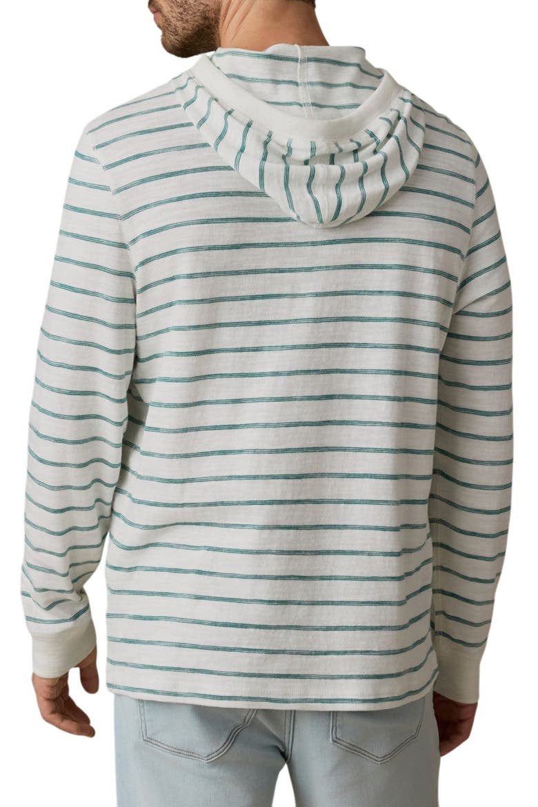 Sunwashed Organic Cotton Slub Hoodie, Alternate, color, WHITE BISCAYNE STRIPE