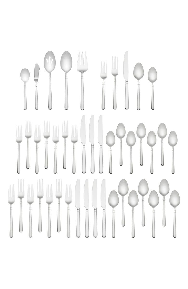 Kate Spade New York carlton street 45-piece flatware set, Alternate, color, 