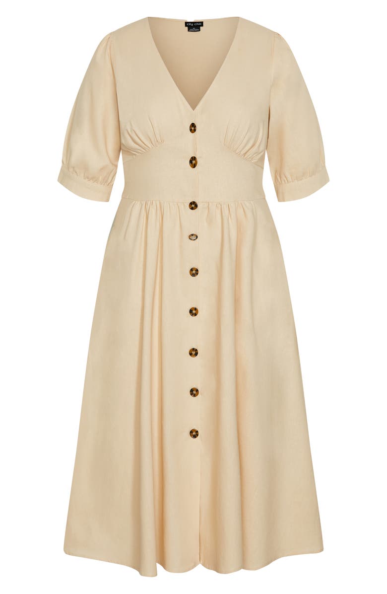 City Chic Sunset Stroll Fit & Flare Dress, Alternate, color, 