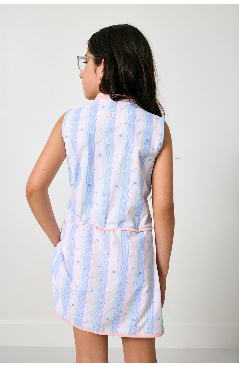 Courtside Kids Girls Sleeveless Dress, Alternate, color, Striped In Bloom