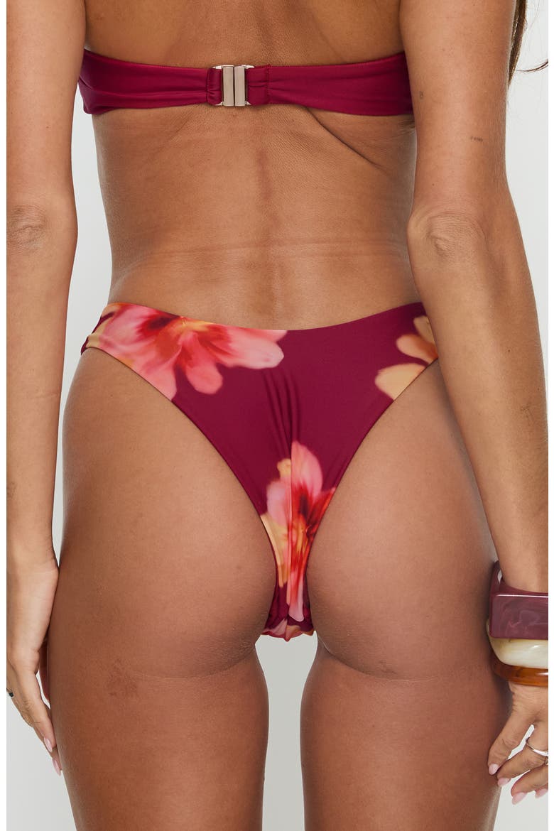 Candy High Cut Bikini Bottoms, Alternate, color, BURGUNDY FLORAL
