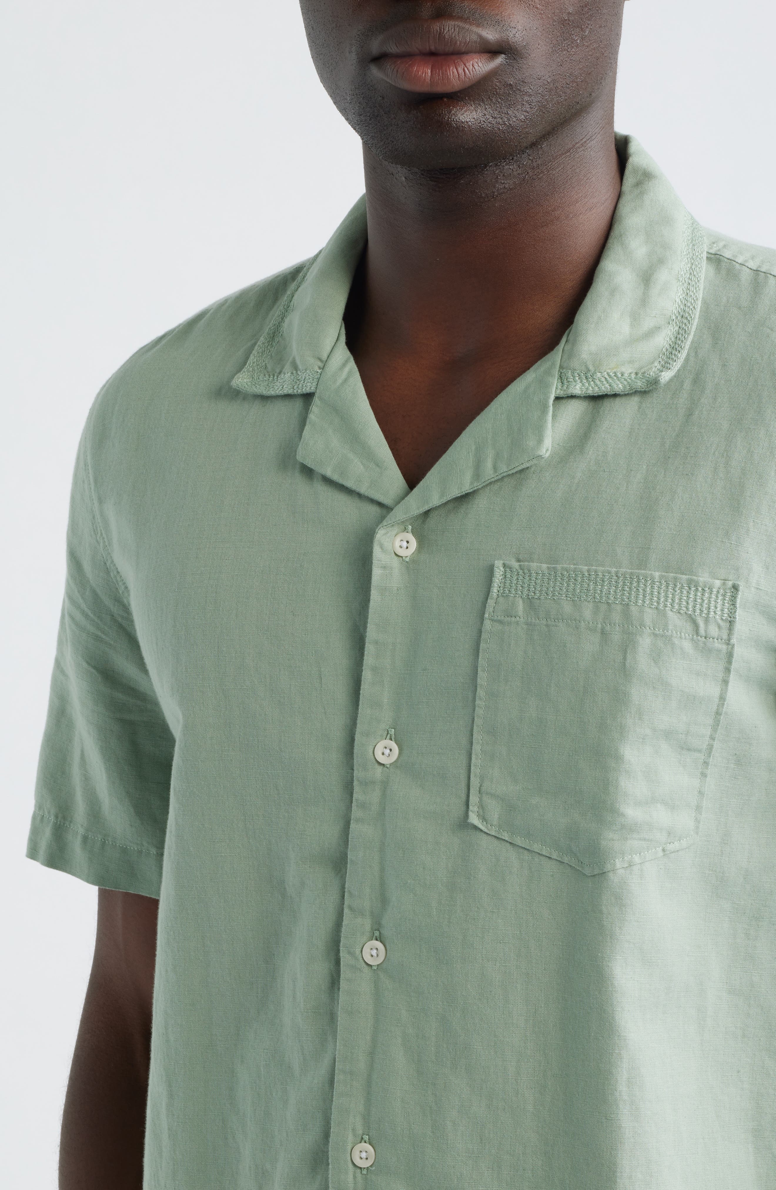Foster Linen & Cotton Camp Shirt - image 2