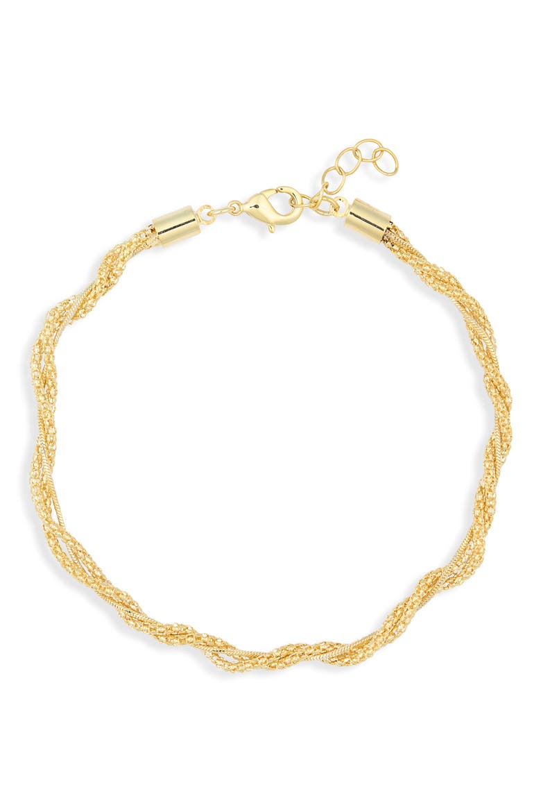 Demi Fine Twisted Multichain Bracelet, Main, color, GOLD