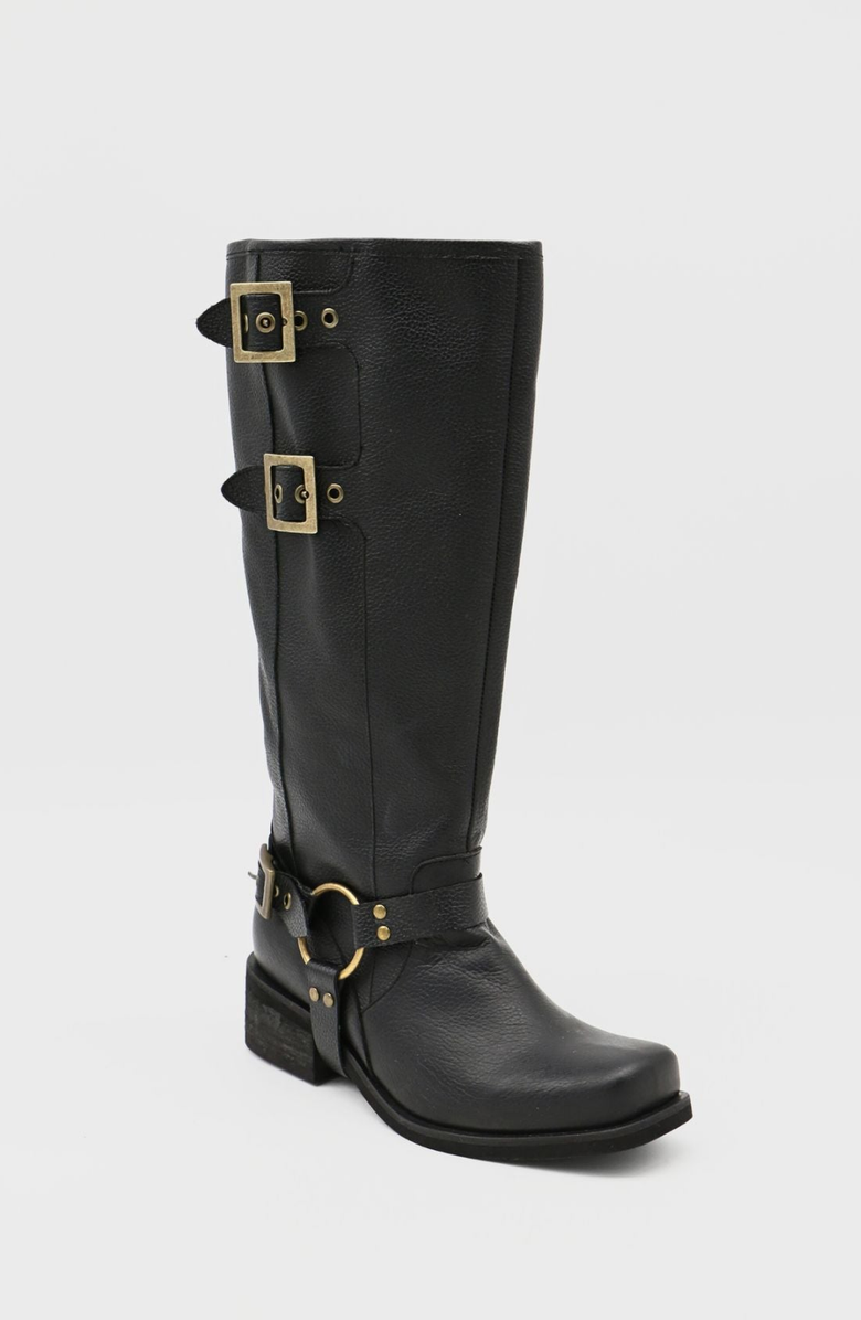 STIVALI NEW YORK Naomi Moto Boots, Main, color, Black