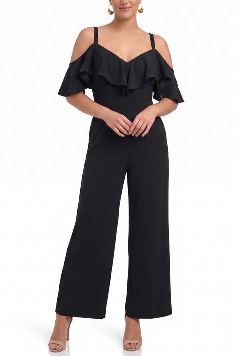Marcella Off the Shoulder Ruffle Jumpsuit