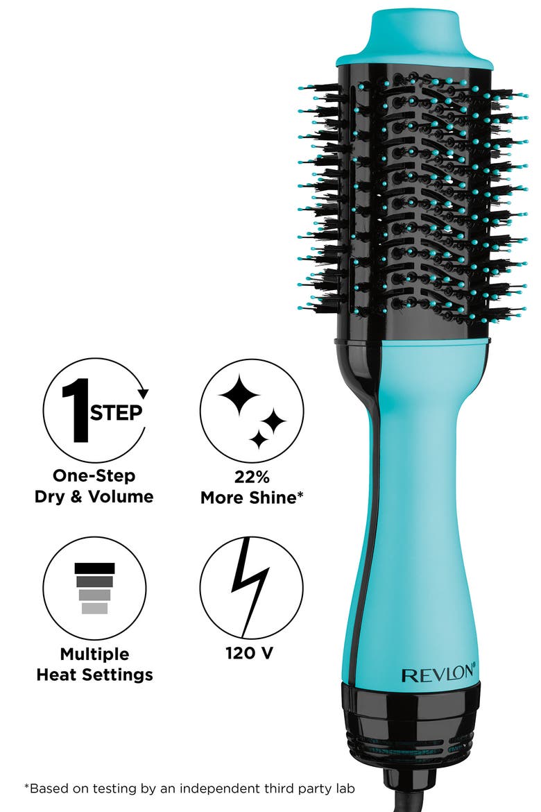 One-Step Hair Dryer and Volumizer Hot Air Brush, Alternate, color, MINT