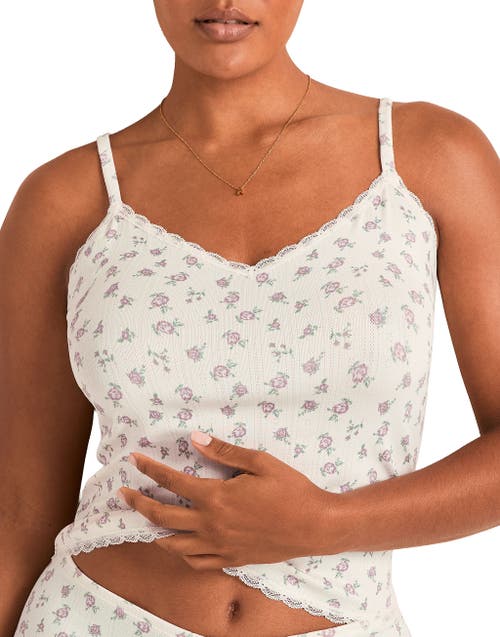 Adore Me Pointelle Cami Top In Neutral