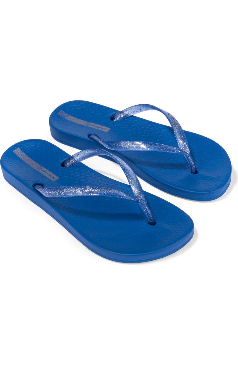 Ipanema Ana Connect II Flip Flop, Main, color, Blue/ Glitter Blue