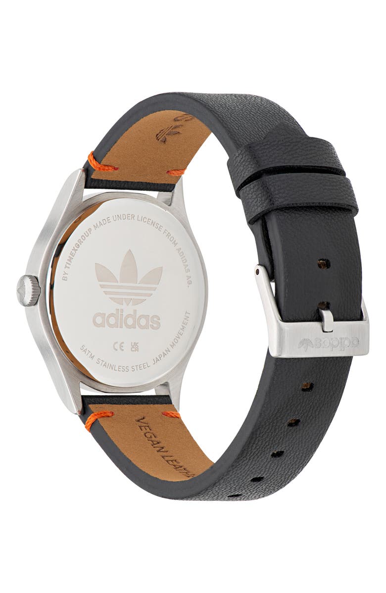 adidas Project One Solar Powered Vegan Leather Strap Watch, 39mm, Alternate, color,
