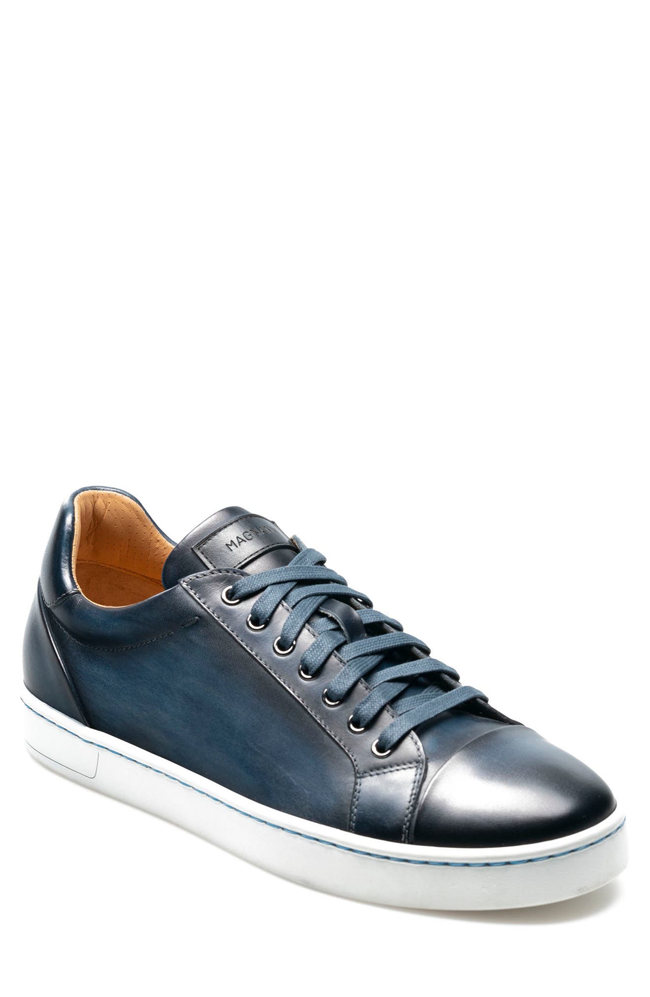 Caitin Sneaker, Main, color, NAVY LEATHER