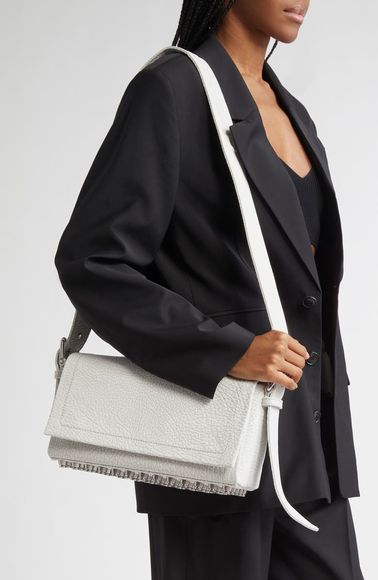 Alexander Wang Medium Ricco Bubble Grain Canvas Shoulder Bag, Alternate, color,