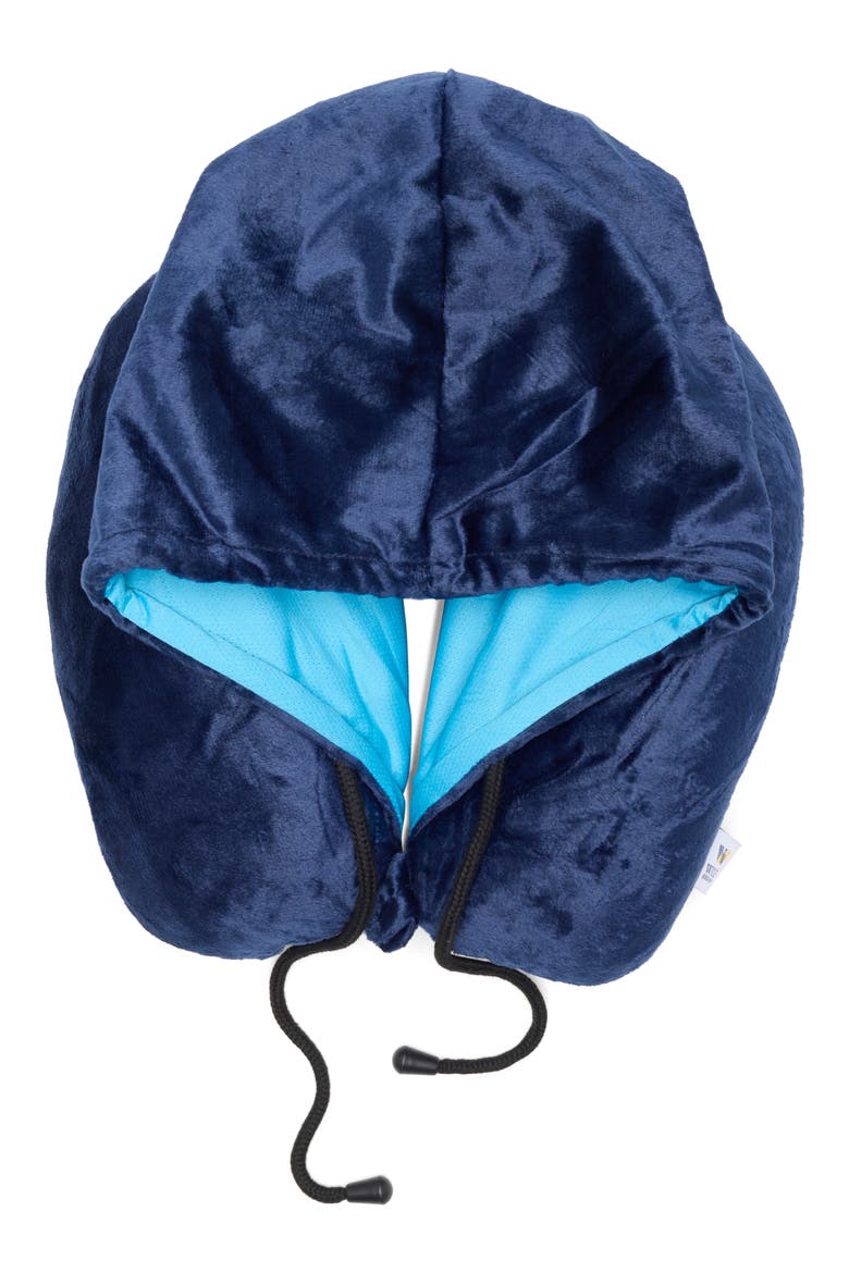 Hooded Neck Pillow, Main, color, NAVY