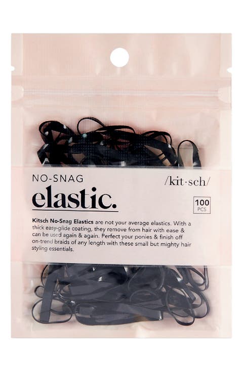 100-Pack No-Snag Hair Elastics