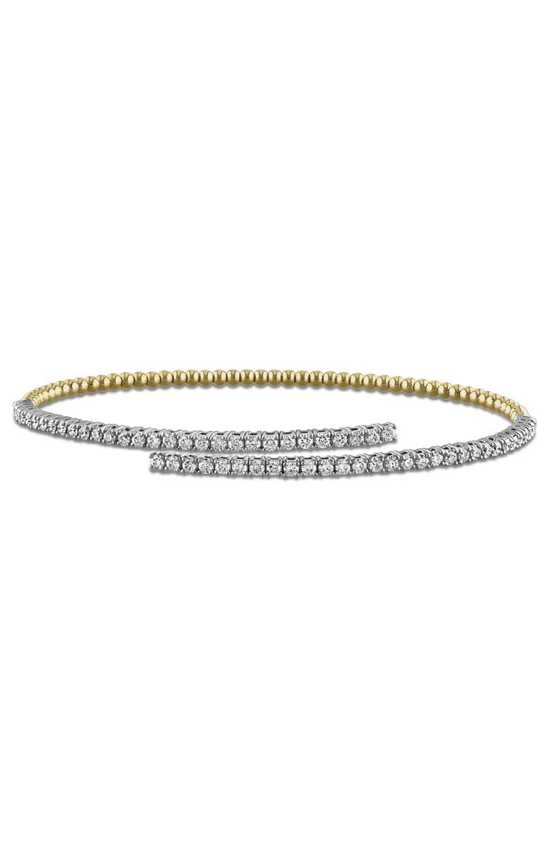 Julianna B. 1 CTW Diamond Bangle 14k Two-Tone, Main, color, 14K Gold