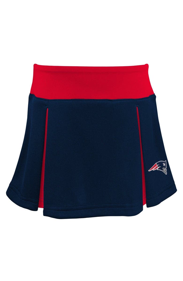 Outerstuff Girls Preschool Navy New England Patriots Spirit Cheerleader Two-Piece Set with Bloomers, Alternate, color, Navy