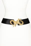 Raina Belts Dragon Buckle Leather Belt