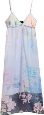 Desigual Floral Print Denim Dress