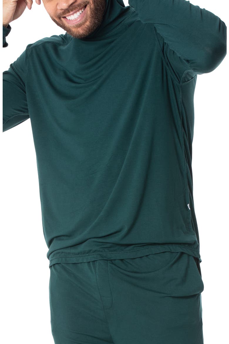 Hooded Pajama Top, Main, color, PINE