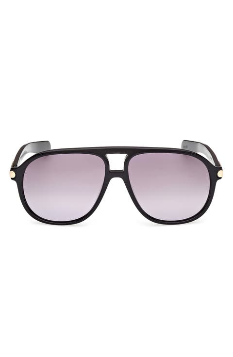 58mm Pilot Sunglasses