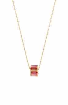 14K Gold Topaz Necklace