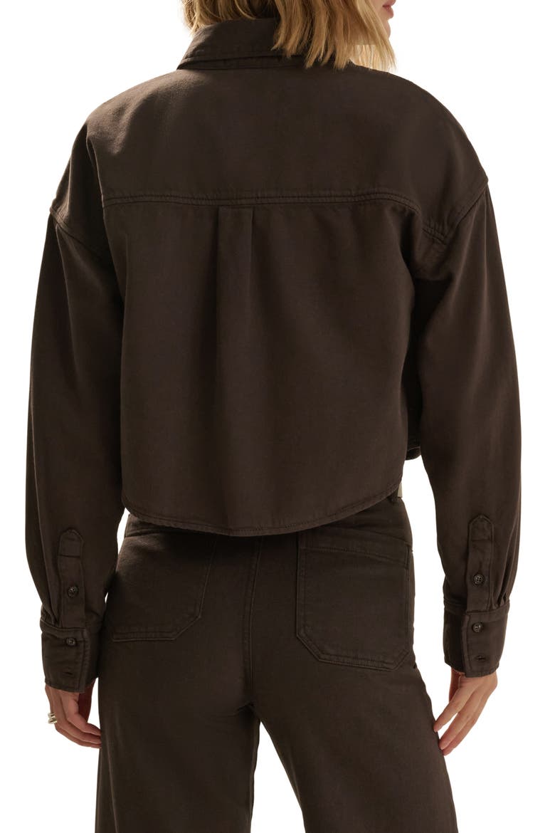 The Crop Ex-Boyfriend Shirt Jacket, Alternate, color, ESSPRESO