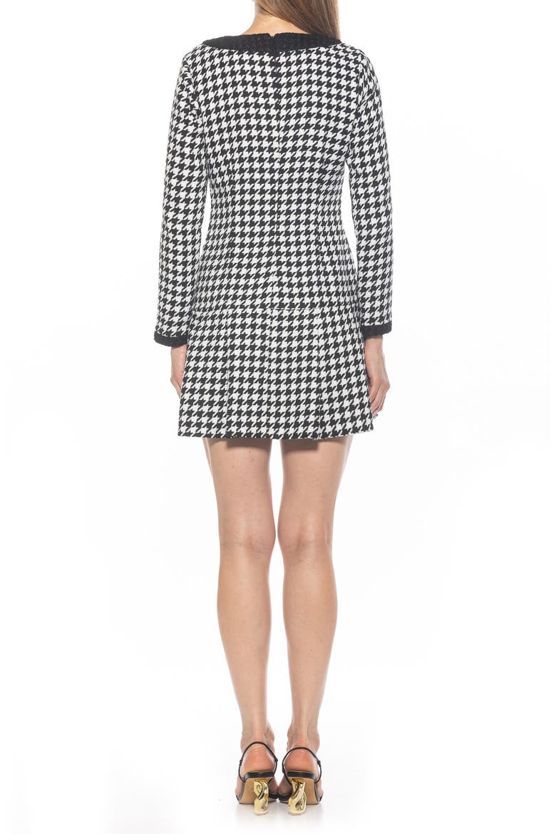Nina Drop Waist Dress, Alternate, color, BLACK/ WHITE