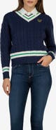 Golf Linx 18 Cable Knit V-Neck Sweater
