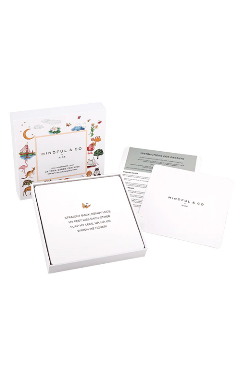 Mindful & Co Kids Beginner Yoga Bundle, Alternate, color, Nature Print