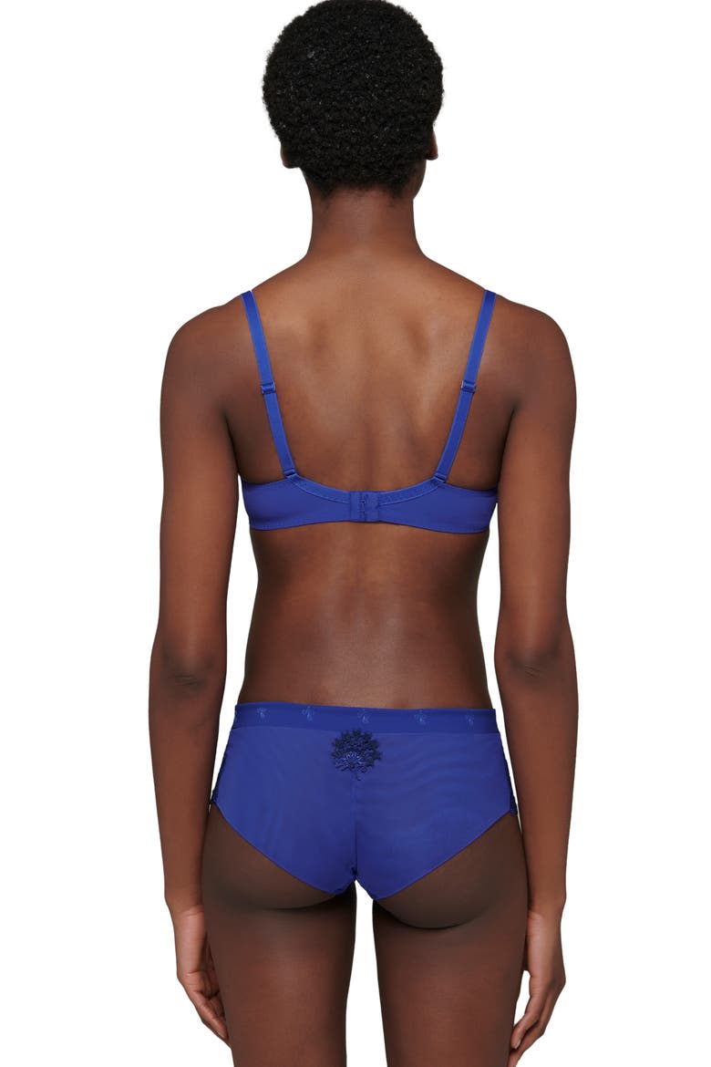Wish Embroidered Boyshorts, Alternate, color, ELECTRIC BLUE