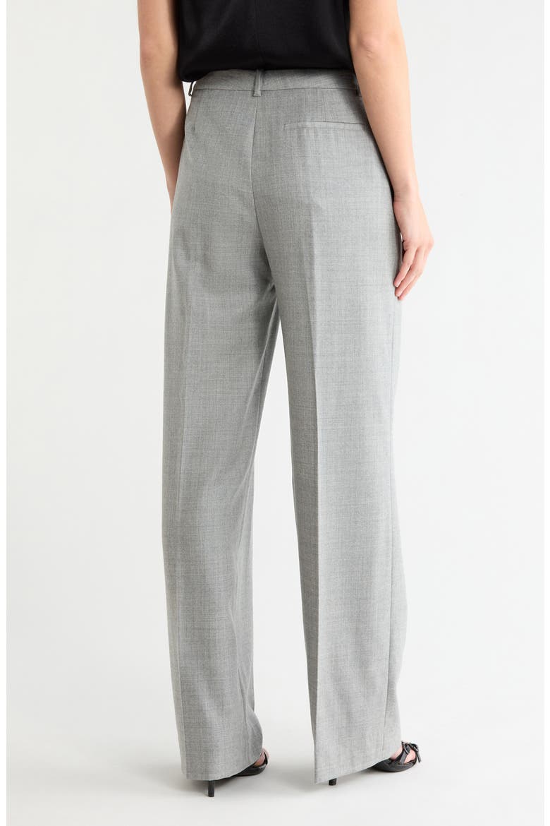 Sleek Wool Trousers, Alternate, color, NEW LIGHT HEATHER